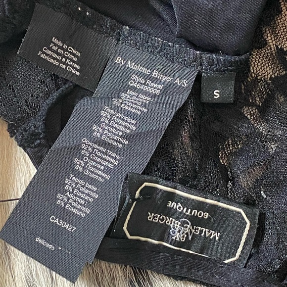 BY MALENE BIRGER “RAWAL” LACE BODYSUIT, SZ SMALL BLACK - Picture 8 of 9